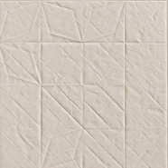 Керамогранит Folded Bianco 60х60 Mutina матовый, рельефный (рустикальный) напольная плитка REFO01 01