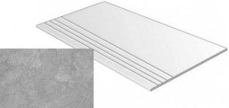 Ступень фронтальная Peldano Delta-R Cemento Antideslizante 59.3x59,3 керамогранит антискользящая (grip), матовая