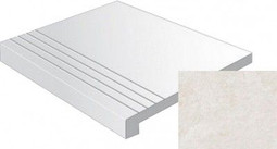 Ступень фронтальная Gradone Delta-R Blanco Antideslizante 59.3x59.3 керамогранит антискользящая (grip), матовая