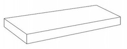 Ступень угловая Rinascente Grey Scal. Ang. SX/Ринашенте Грей Левая 33x60 керамогранит матовая 620070802272