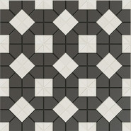 Керамогранит Suit Black and White Plus 28x28 Wow матовый напольный 130013