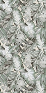 Керамогранит GT1206014217MCR Tropical_GT Зеленый 60х120 Global Tile carving, матовый универсальная плитка