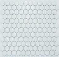 Мозаика P-525 керамика 26х30 см глянцевая чип 23х26 мм, белый