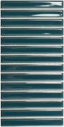 Настенная плитка Sb Peacock Blue 12,5x25 Wow глянцевая, рельефная (структурированная) керамическая 128703