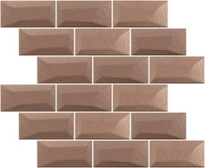 Настенная плитка Libra Shine Bronze LIB202 S 5х10 Appiani глянцевая, рельефная (структурированная) керамическая