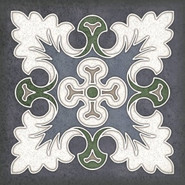 Декор Smalto Decor 1 Blu 15х15 Керлайф матовый керамический 924211