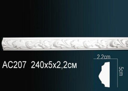 Молдинг гибкий AC207F (34) с рисунком Перфект полиуретан
