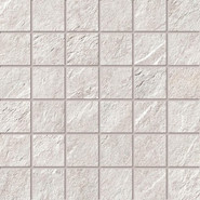 Мозаика Supergres Quarzite Bianca Mosaico 30x30 Ass керамогранит антискользящая, матовая, серый QBMS