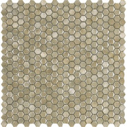 Мозаика 100240888 Gravity Aluminium Hexagon Gold 30,7х30,4 металл L'Antic Colonial Mosaics Collection полированная, L244008671