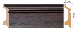 Плинтус напольный  D122-438 ДМ Decomaster (78х21х2400 мм)