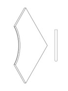 Блэк Бортик 60x60 Угловой Закругленный 30 Black Bordo 60x60 Ang.Round 30 матовый