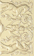 Бордюр Unicorni Crema A 12,5x20 керамический
