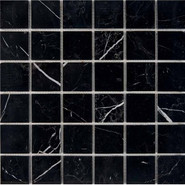 Мозаика из мрамора Nero Marquna PIX246, чип 48х48 мм, сетка 305х305х6 мм полированная, черный