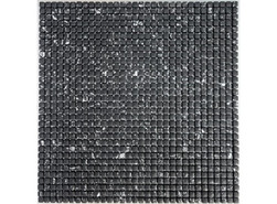 Мозаика Neo Black стекло 30.5х30.5 см матовая чип 8x8 мм, черный