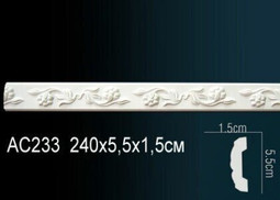 Молдинг AC233 (45) с рисунком Перфект полиуретан