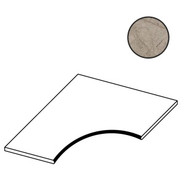 Керамогранит Forte dei Marmi Mystic Grey Bordo Curvilineo Svasato R 30 60x60 Atlas Concorde матовый бортик изогнутый с выемкой 620090001008