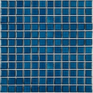 Мозаика PW2323-10 керамика 30х30 см глянцевая чип 23х23 мм, синий