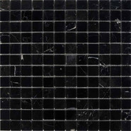 Мозаика из мрамора Nero Marquna PIX245, чип 23х23 мм, сетка 300х300х6 мм полированная, черный