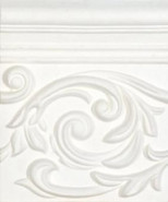 Декор Decor Poesia White 17.8х15 глянцевый