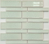 Мозаика R-301 керамика 29.7х30 см глянцевая чип 23х145, 45х145 мм, белый