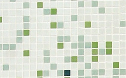 Мозаика Verde - часть 2 2.5x2.5 стекло 31.3х49.5