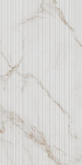 Настенная плитка Blanc Statuario Gold Code Ductile 60x120 Living Ceramics матовая, рельефная керамическая LV10066