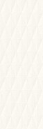 Настенная плитка Eclettica White Struttura Diamond 3D M1AA 40x120 керамическая