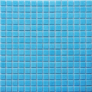 Мозаика Simple Blue (на бумаге) 32.7х32.7 стекло глянцевая чип 20х20 мм, голубой