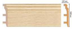 Плинтус напольный D232-71 ДМ Decomaster (100х22х2400 мм) 