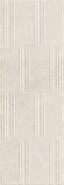 Настенная плитка Fabula Wall Travertino Cross Bianco Gentle 3D Str 33х100 Marazzi Italy матовая керамическая MP9P