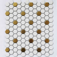 Мозаика Babylon Gold matt керамическая 26x30