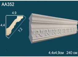 Перфект Карниз потолочный с рисунком AA352F
