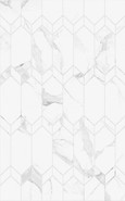 Настенная плитка Mosaic Белый 25х40 матовая керамическая