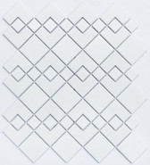 Мозаика PS2548-02 керамика 28.3х31.8 см матовая чип 25х48 мм, белый