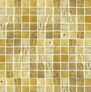 Мозаика Orion-19 камень 30х30 см матовая чип 23х23 мм, золотой