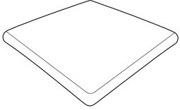 Ступень угловая Petra Anti-Slip Gris 33х33 керамогранит матовая 00000039807