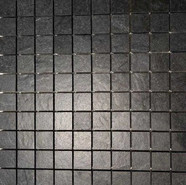 Мозаика Annapurna Negro 30x30 керамогранит матовая чип 2.7х2.7 мм, черный AN3027