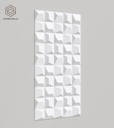 Стеновая декоративная панель Geometrium ECOGR0202W Alpine Walls под покраску 1200х600х25 мм
