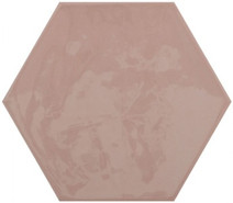 Настенная плитка Kane Hexagon Pink 16х18 Cifre глянцевая, рельефная керамическая 78801166