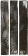 Настенная плитка Enamel Charcoal 5x25 см DNA Tiles 123144 глянцевая керамическая
