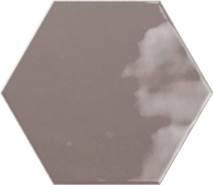 Настенная плитка Hex Charcoal Glossy 15x17.3 глянцевая керамическая