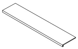 Ступень фронтальная Forte dei Marmi Rock Tiffany White Scalino Frontale 33x160 керамогранит матовая Atlas Concorde 620070002865