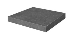 Ступень угловая KM6012G0141RGCA клееная Касабланка HP Антрацит матовый обрезной 33x33x0,9 керамогранит Kerama Marazzi