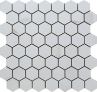 Мозаика SyrosWhiteHex.17,5x20,2 керамогранит матовая, белый
