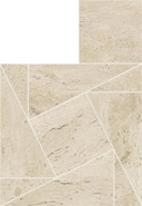 Мозаика Marvel Pearl Mosaico Tessellation 22x26 керамогранит матовая, бежевый AF9I