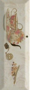 Декор Monopole Decor Bonjour Tea Marfil 10x30, , глянцевый керамический