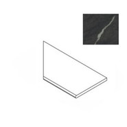 Керамогранит Forte Dei Marmi Rock Venaria Black Round Ang. Sx 120 30x120 Atlas Concorde матовый бортик закругленный левый 620090001283