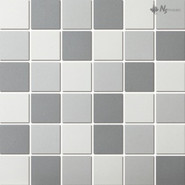 Мозаика PA-550 керамика матовая антислип 30.6х30.6 см NSmosaic Porcelain Series чип 48х48 мм, серый