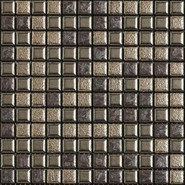 Мозаика Mix Standard Architecture Metal 2 керамика 30х30 см Appiani матовая чип 25х25 мм, бежевый, коричневый XMTL 702