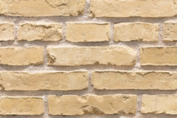 Настенная плитка Рядовой элемент Кирпич Мирский в стиле Лофт 15.32.Р, шов 12, Горчичный 5.8х26.5 Феодал рельефная (структурированная) 00000040030